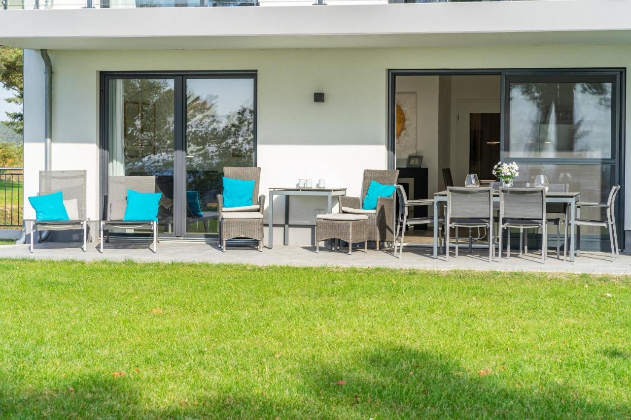 Terrassenwohnung "Kliffgarten" - Oase Am Haff Garz  Esterno foto